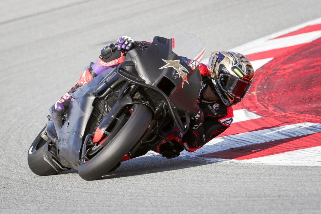 Jorge Martin alla sua prima uscita con Aprilia a Barcellona(© Red Bull Content Pool)