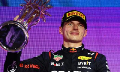 Verstappen dopo la vittoria nel GP d'Arabi Saudita 2024