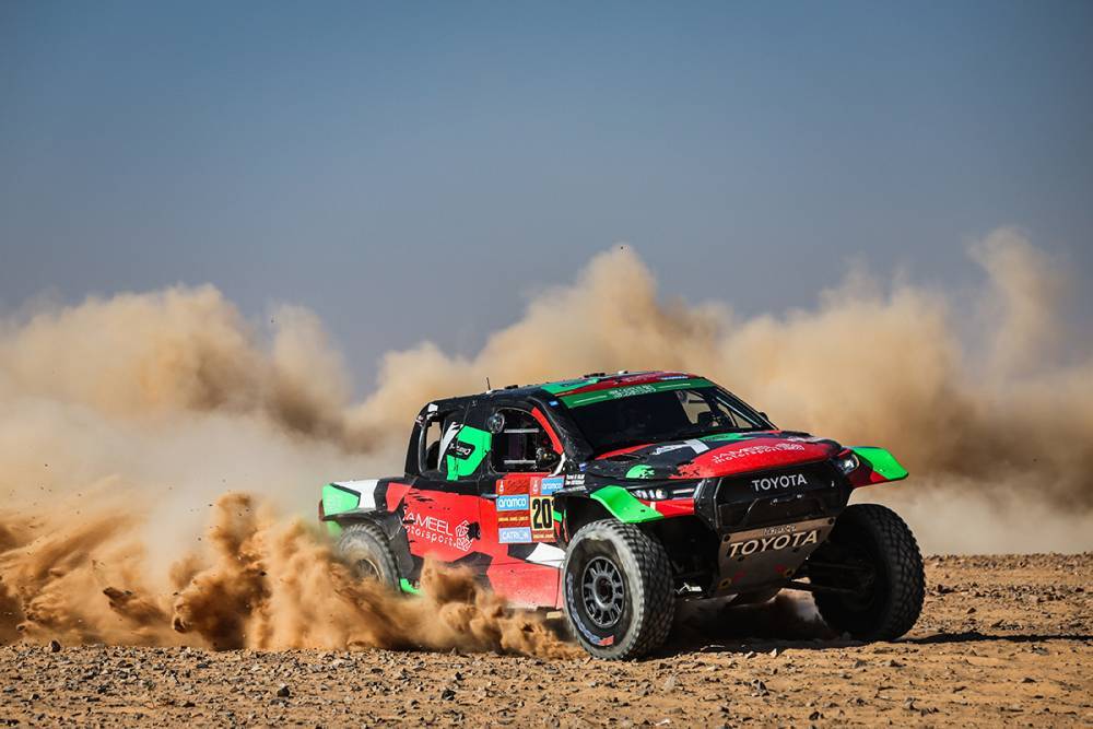 Yazeed Al-Rahji, nuovo leader della classifica generale (© Dakar)