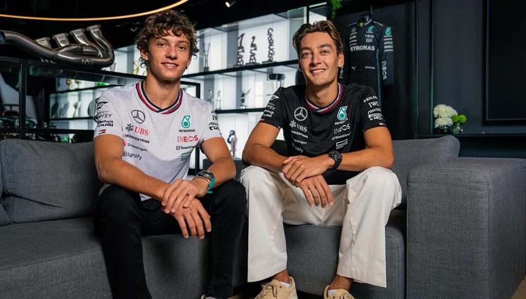 Andrea Kimi Antonelli e George Russell (© Mercedes-AMG F1)