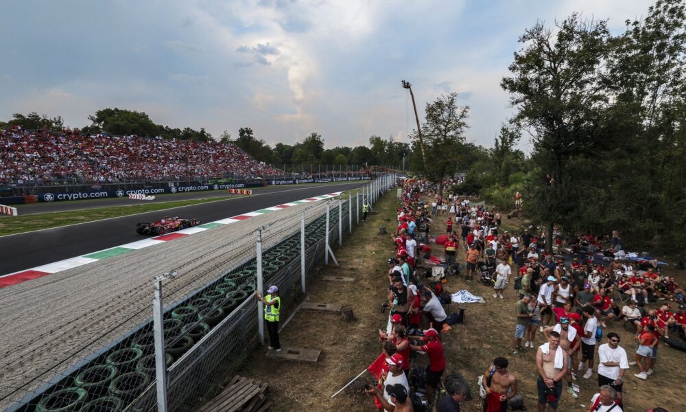 La Ferrari durante il GP d'Italia 2024 (© Scuderia Ferrari)