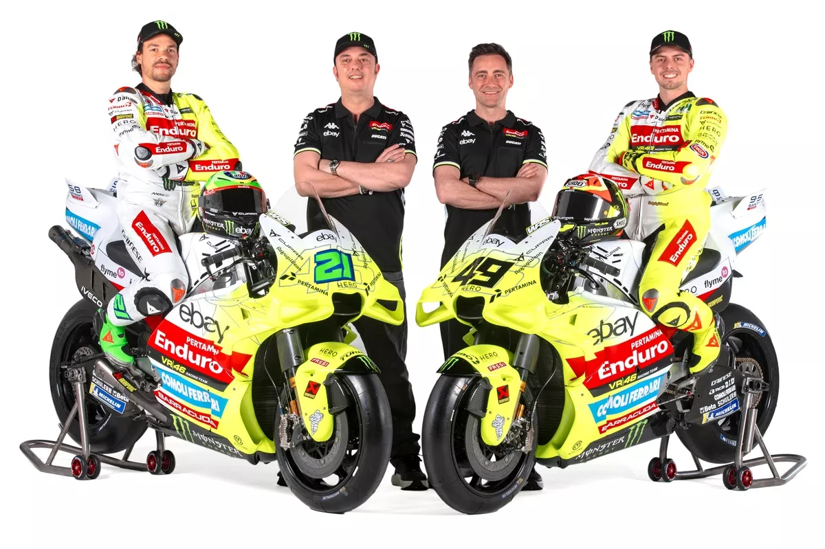 Franco Morbidelli, Alessio Salucci, Pablo Nieto e Fabio Di Giannantonio (© VR46 Racing Team)