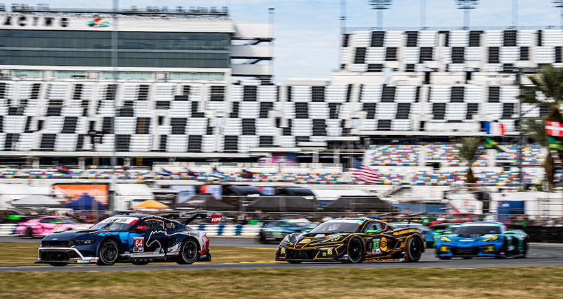 La Mustang #64 protagonista della qualifica in GTD Pro (© IMSA)