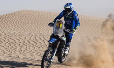 Lorenzo Santolino, vincitore della tappa 3 moto della Dakar 2025 (© Dakar)