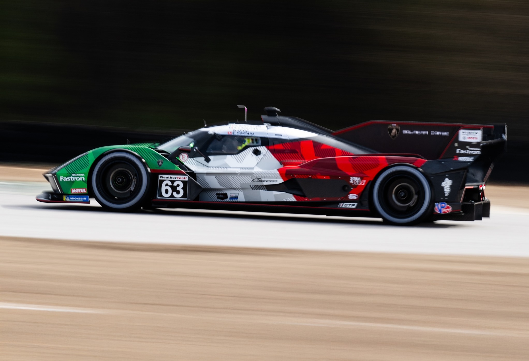 La Lamborghini SC63 nella livrea tricolore per la stagione 2025 (© Lamborghini)