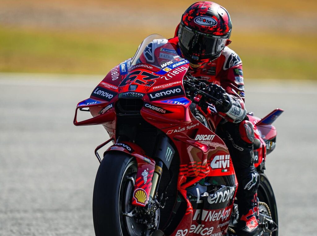 Francesco Bagnaia in azione a Buriram