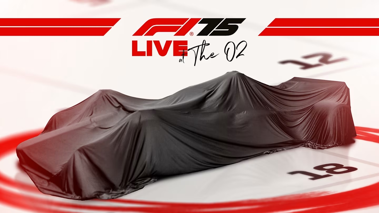 La copertina di F1 75 Live, l'evento di unveiling per tutte le livree della F1