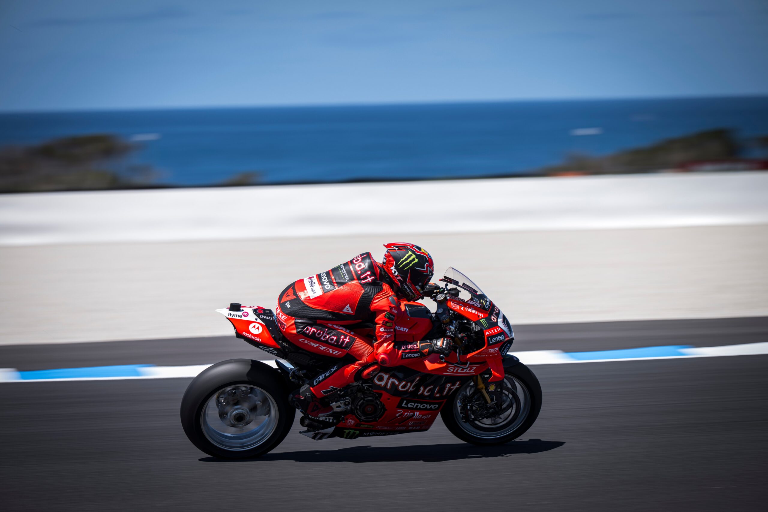 Nicolò Bulega durante i test di Phillip Island 2025