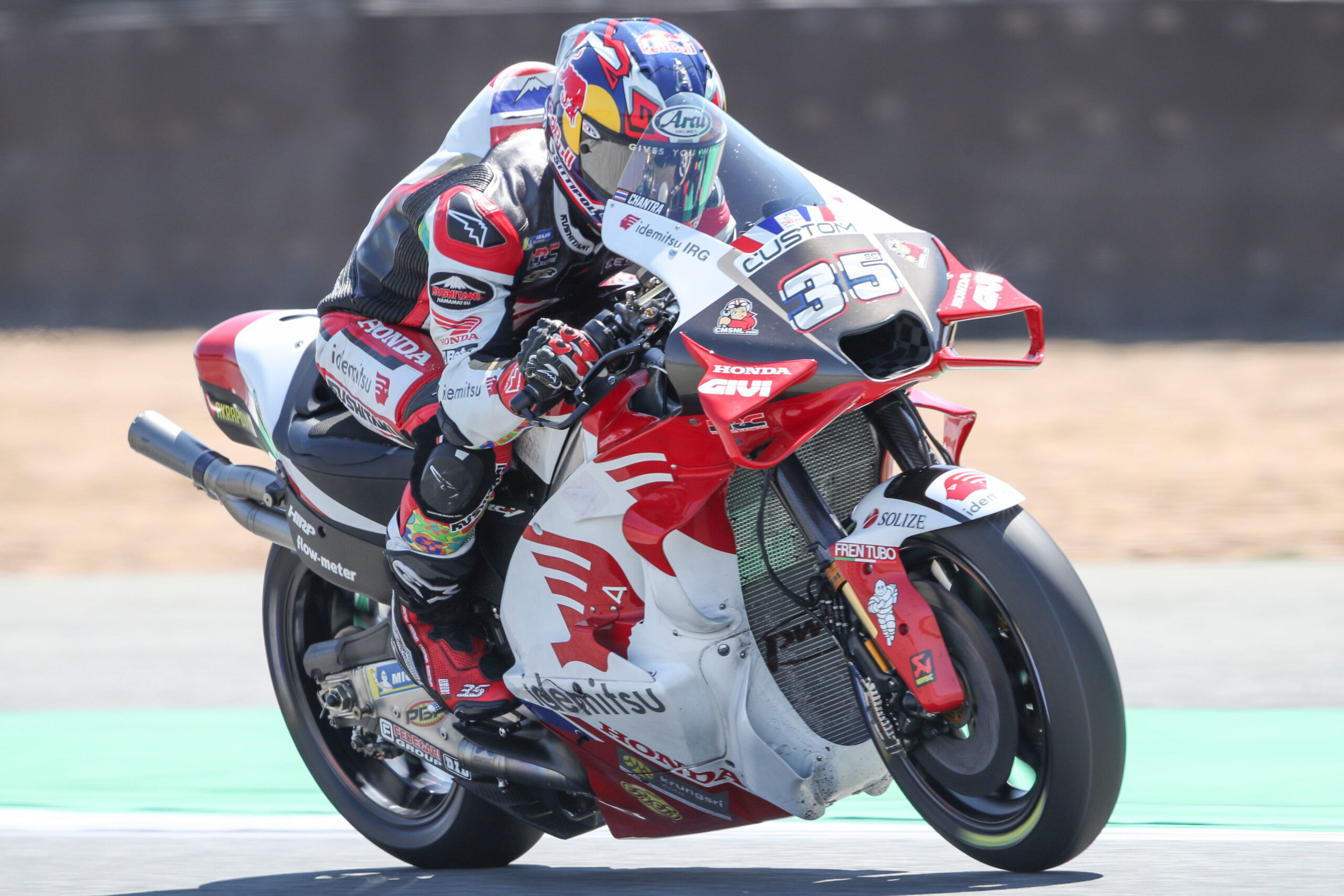 Somkiat Chantra durante i test 2025 della MotoGP a Buriram, Thailandia