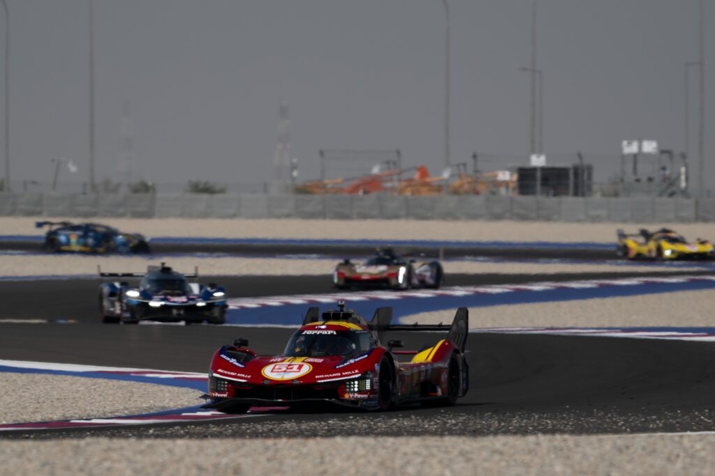 La Ferrari #51 durante la giornata di sabato (© Ferrari)