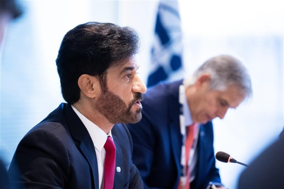 Il presidente della FIA Mohammed Ben Sulayem durante il World Motor Sports Council di oggi (© FIA)