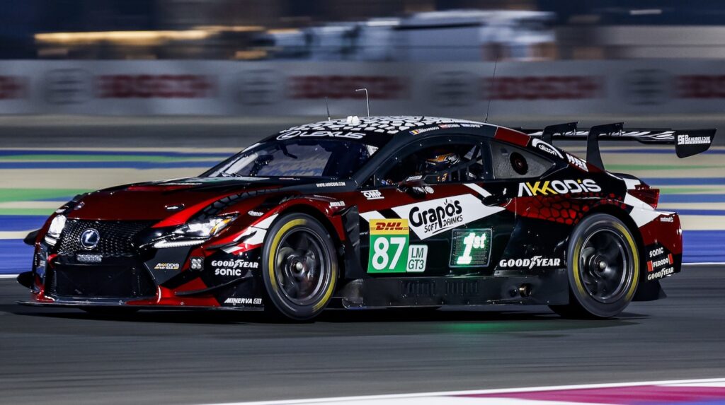 La Lexus #87 Akkodis ASP durante il prologo (© FIA WEC)