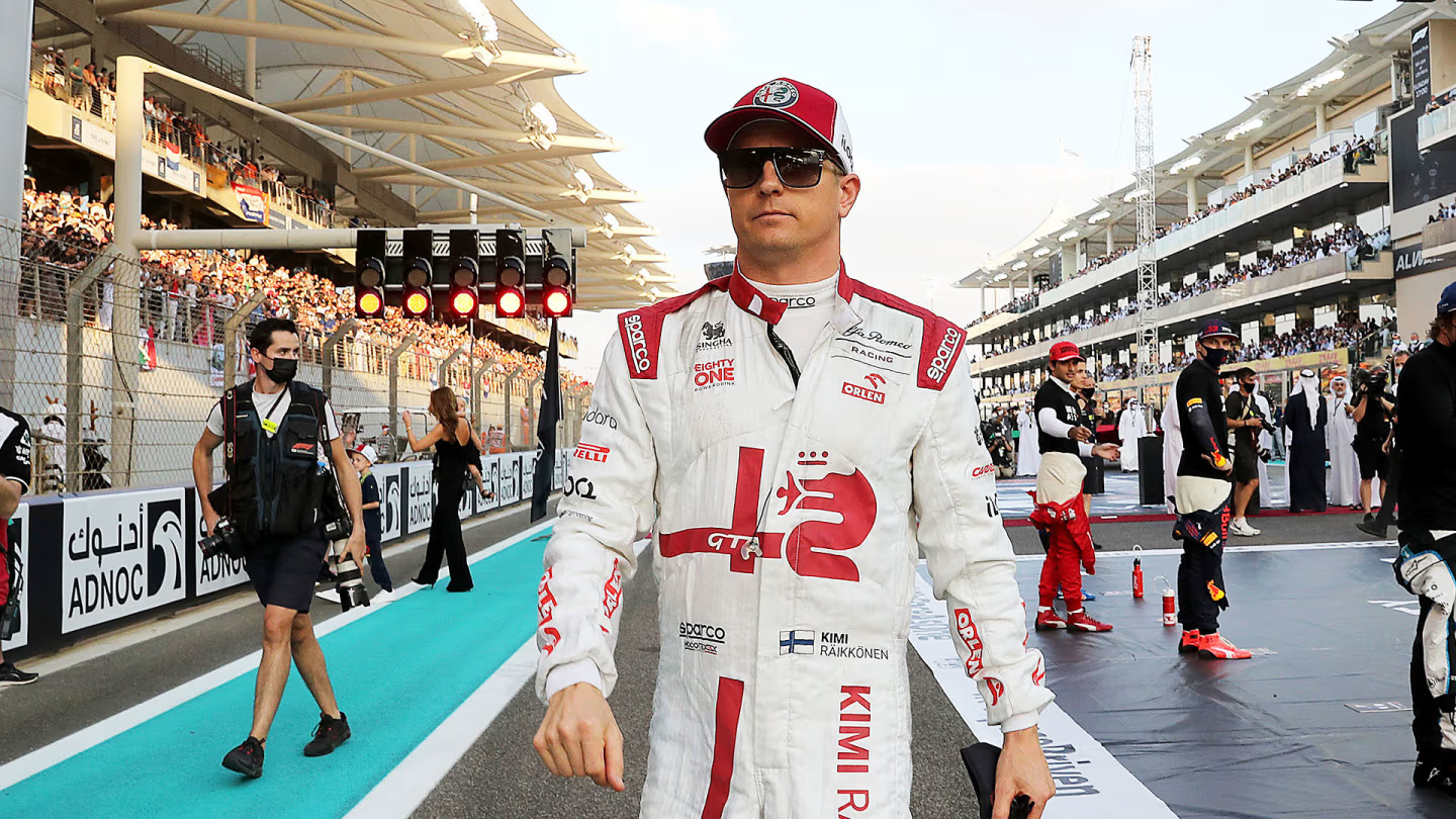 Kimi Raikkonen alla sua ultima gara in F1 ad Abu Dhabi 2021