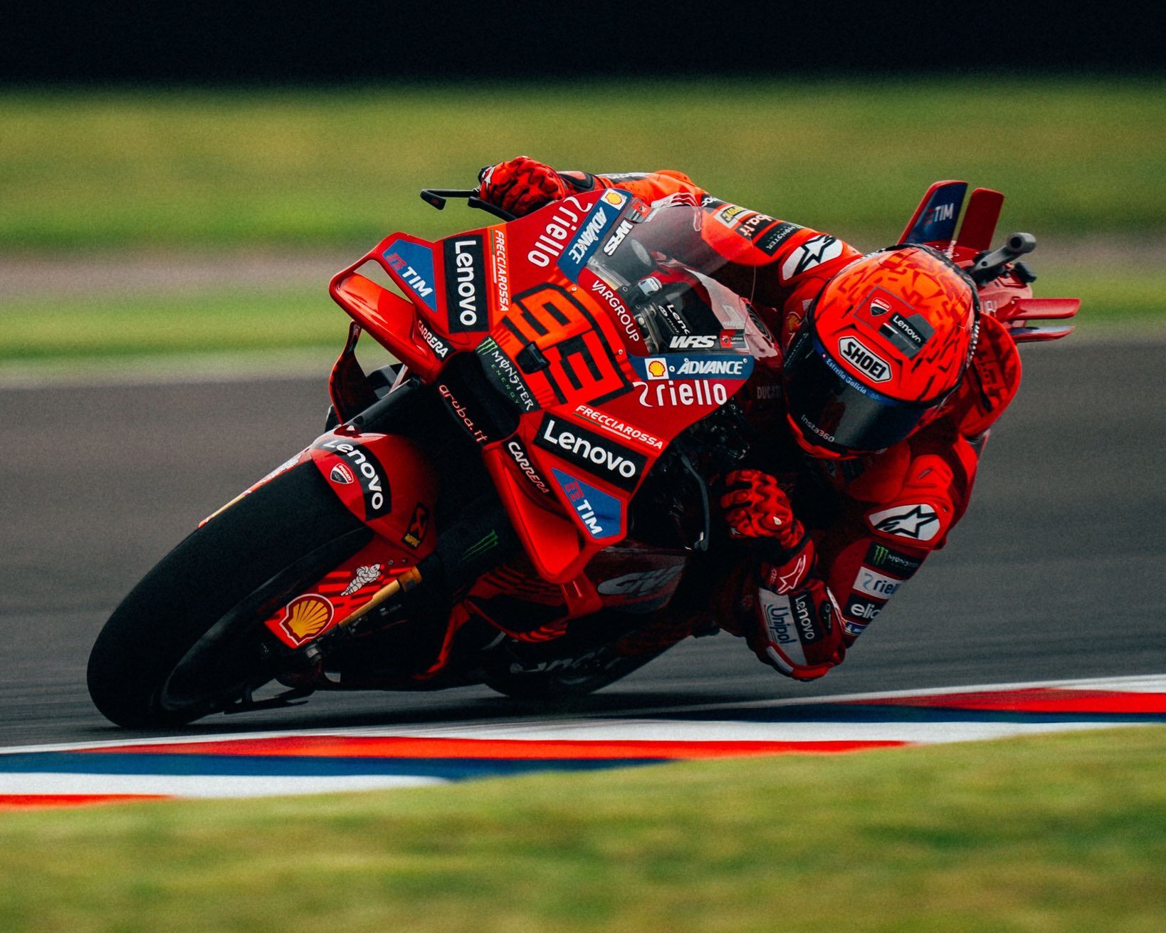 Marc Marquez in azione durante il GP d'Argentina