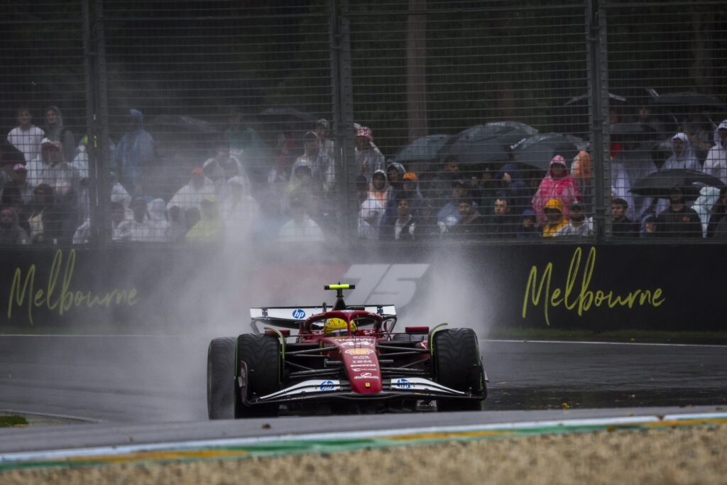 Hamilton durante il GP Australia 2025 (© Ferrari)