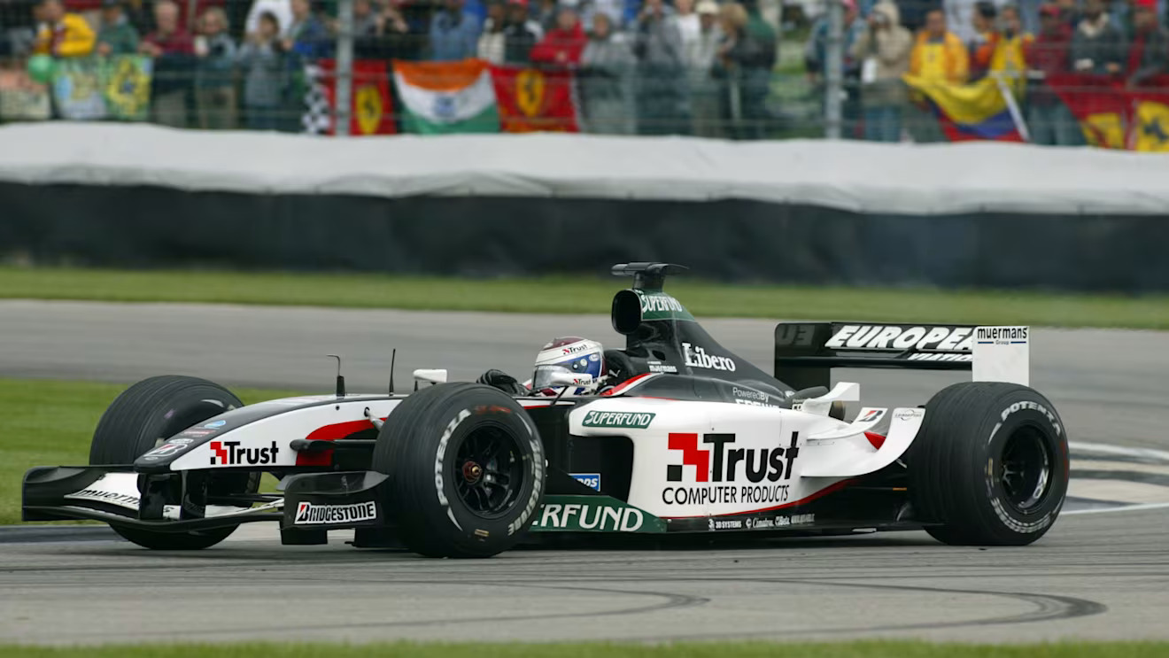 Jos Verstappen con la Minardi PS03 nel 2003