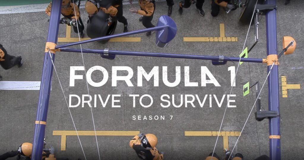 Una delle copertine degli episodi di Drive to Survive 7 (© Netflix)