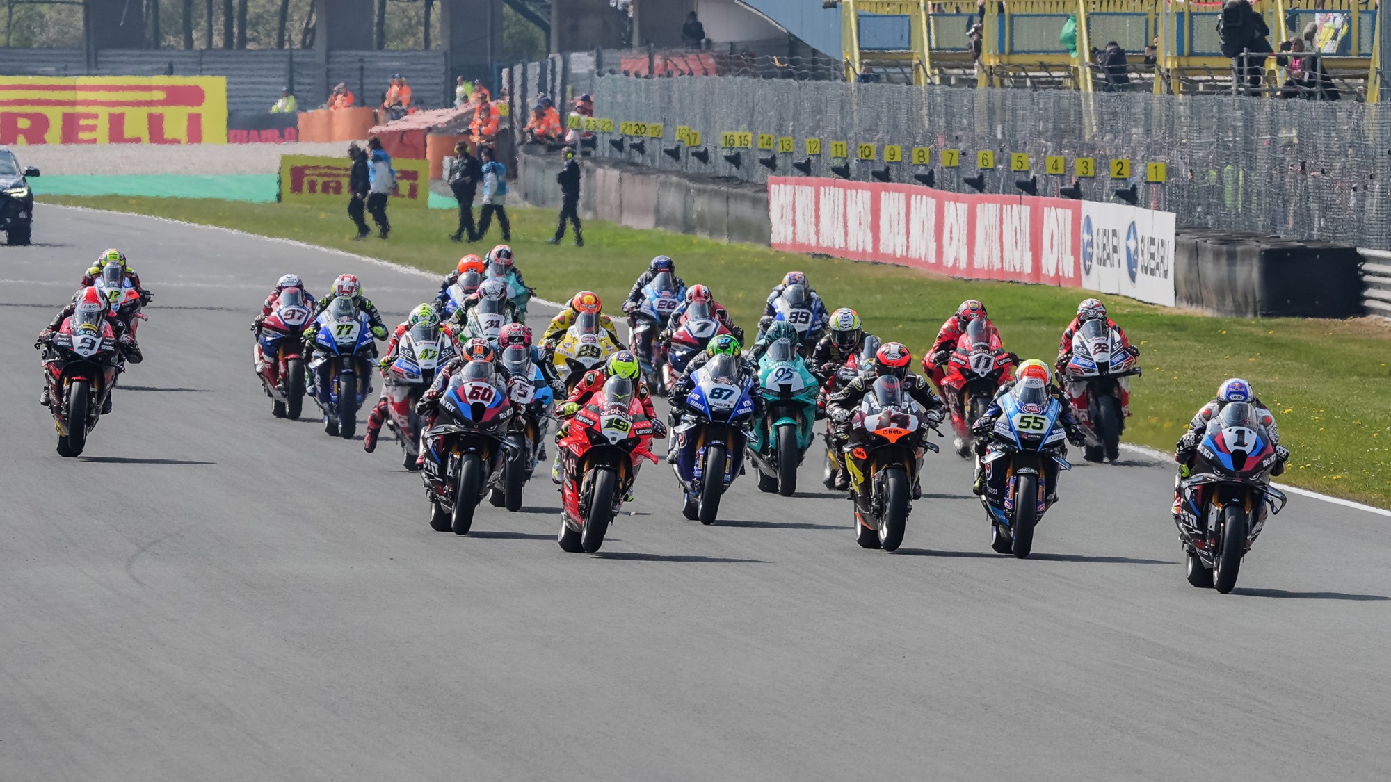 La partenza di Gara 2 del Round di Assen 2025