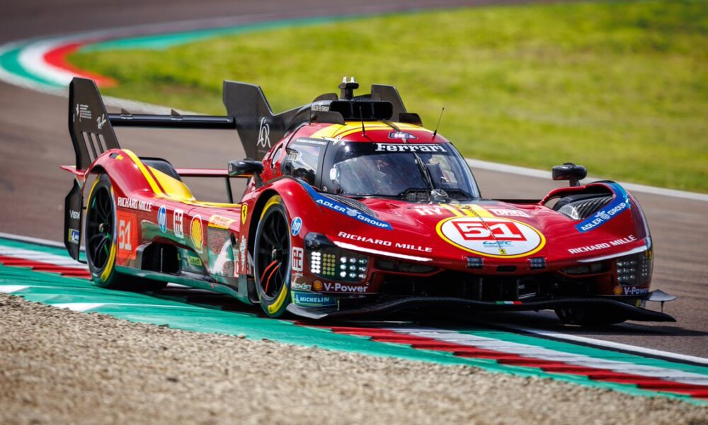 La Ferrari #51 che partirà in pole alla 6 Ore di Imola 2025
