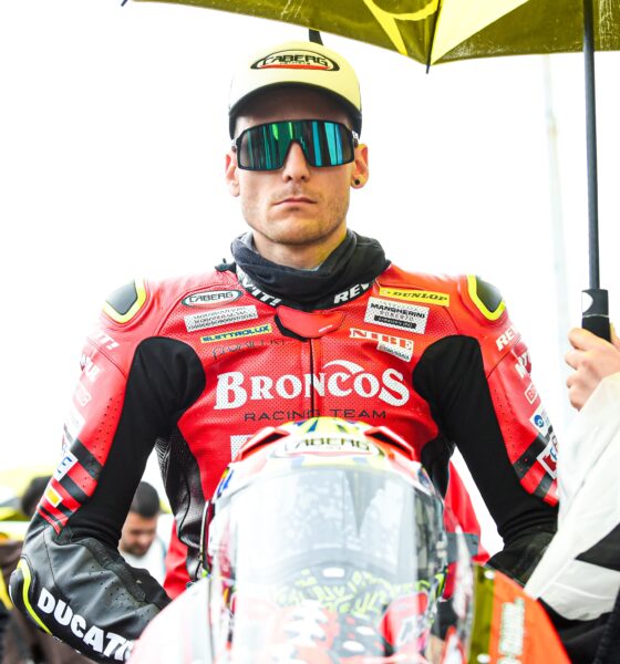 Samuele Cavalieri in griglia di partenza di Gara 2 del CIV SBK Round di Misano 2025 (© Marco Montrone)