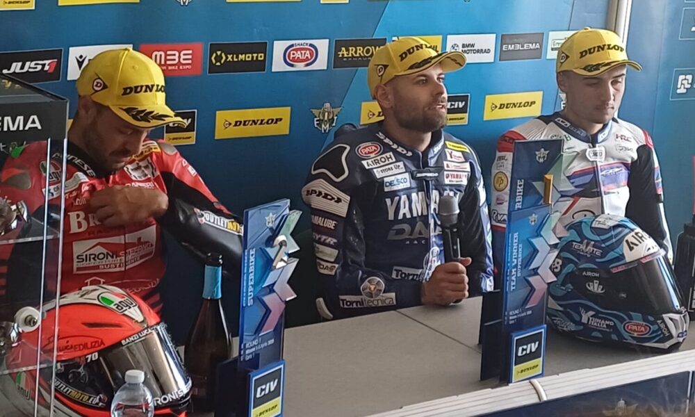 delbianco misano gara 1 civ sbk 2025 conferenza