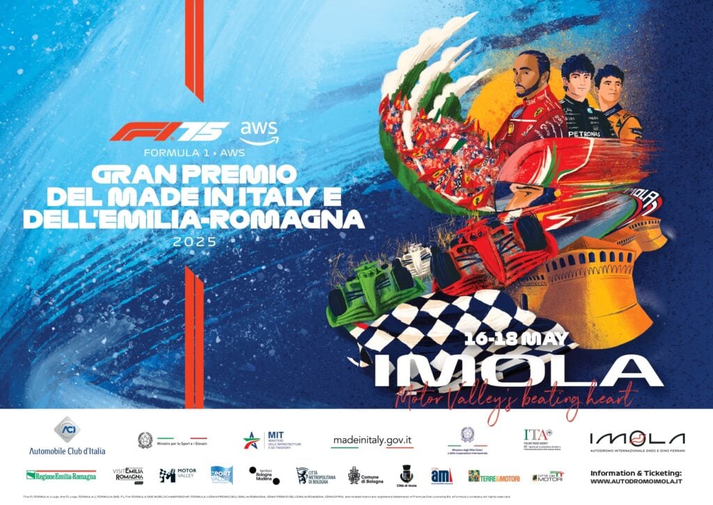 Il poster del GP di Imola 2025 (© ACI)