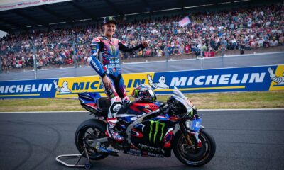 Fabio Quartararo e la sua Yamaha con la livrea speciale per la domenica di Le Mans