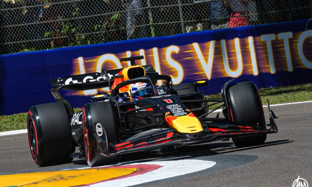 Max Verstappen a Imola durante il GP di F1 2025