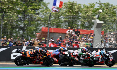 I piloti della MotoGP in azione a Le Mans nel 2024 (© Red Bull Content Pool)