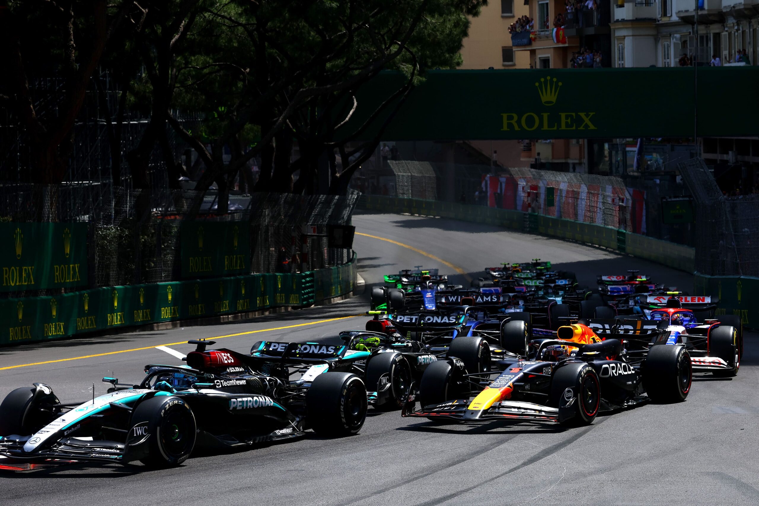 La partenza del GP di Monaco 2024