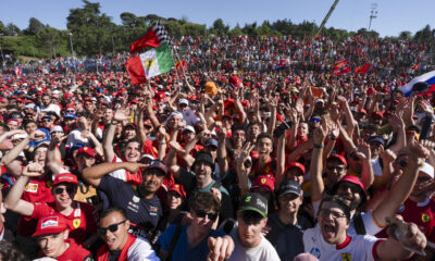 L'invasione di pista durante il GP di Imola (© Autodromo Imola)