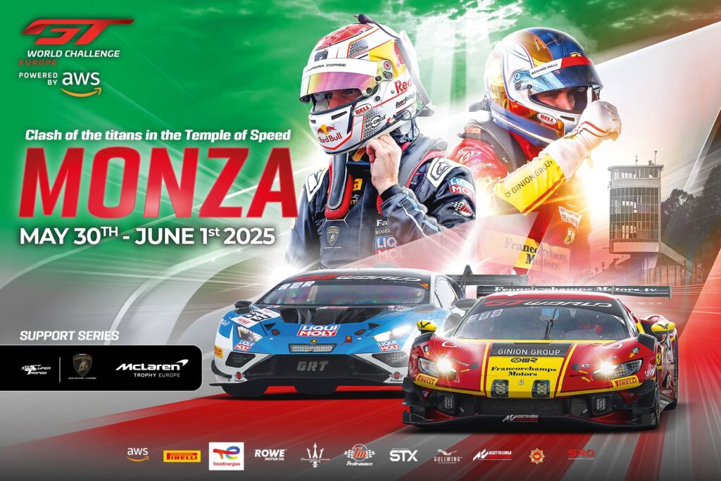 La locandina del GTWCE 2025 a Monza (© SRO)