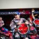 Marc Marquez durante i festeggiamenti al Mugello