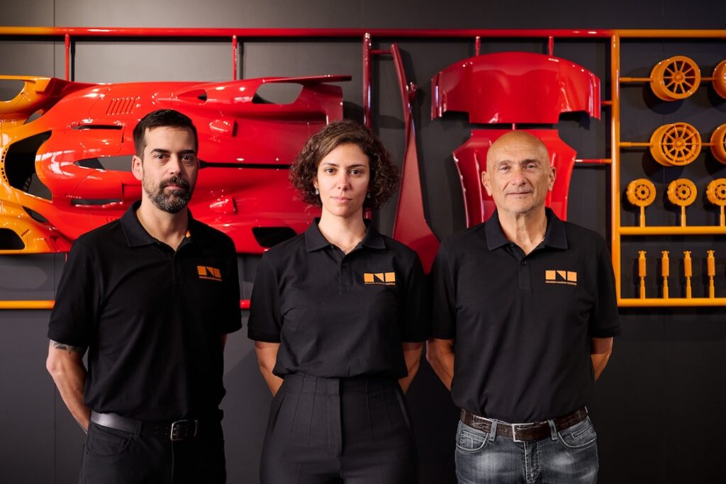 Da sinistra Justin Taylor, From left to right:Anouck Abadie e Gabriele Tarquini (© Genesis)