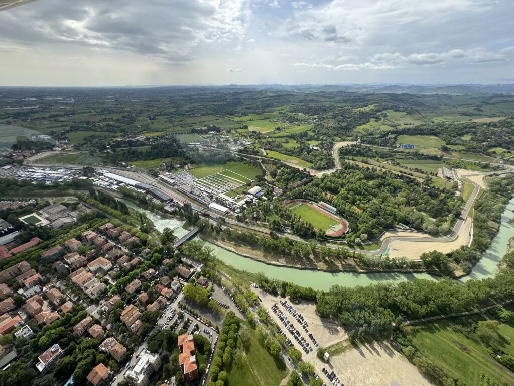 L'Autodromo di Imola visto dall'alto (© Yuri Barbieri - 1000 Cuori Motori)