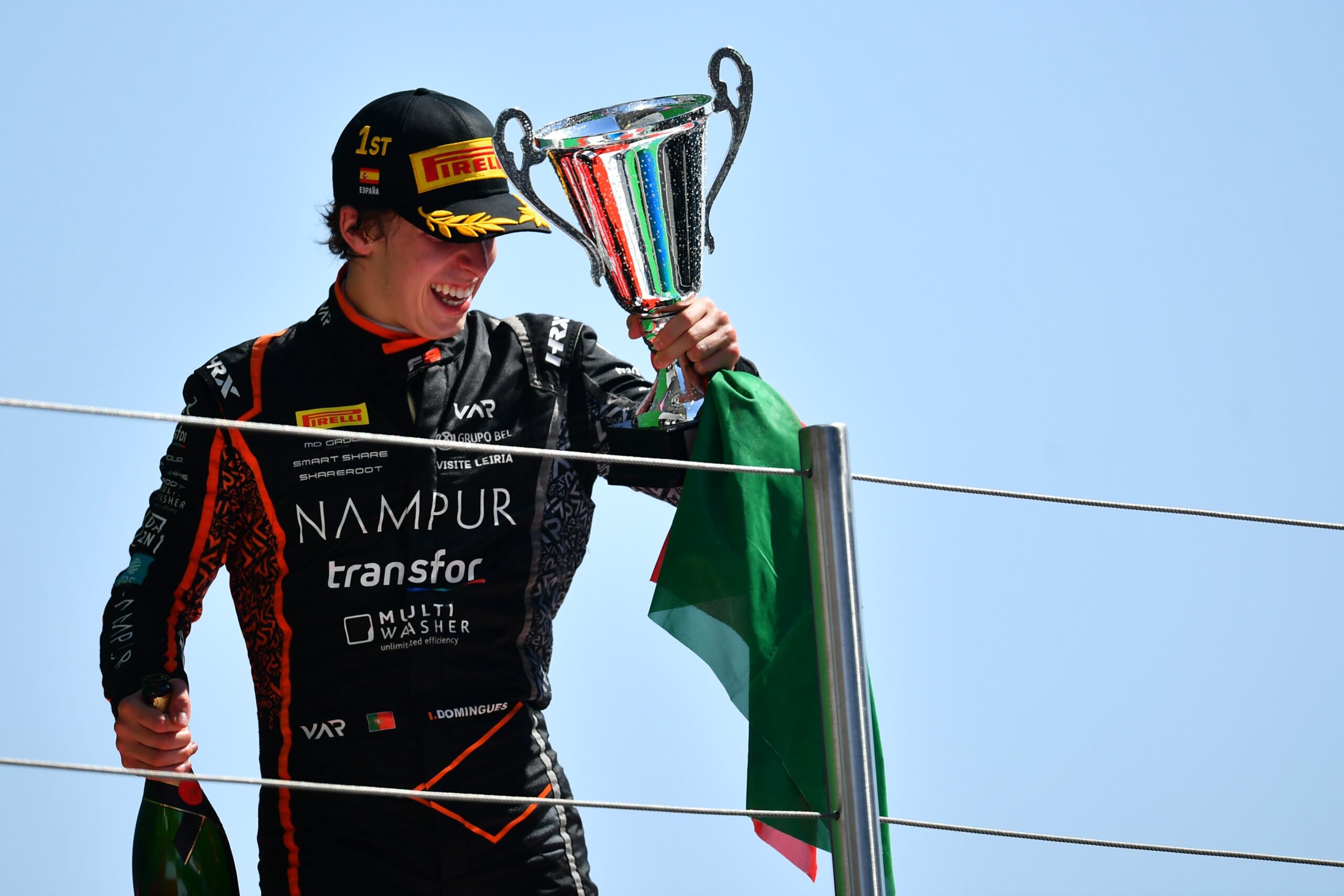 Domingues, vincitore della Sprint Race di F3 a Barcellona