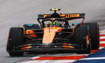 Lando Norris in azione nelle prove libere in Austria