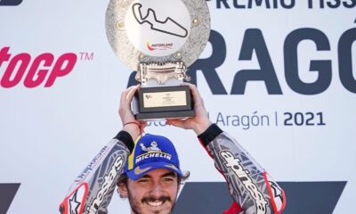 La vittoria di Bagnaia ad Aragon nel 2021