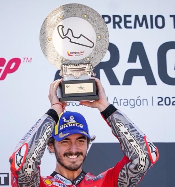 La vittoria di Bagnaia ad Aragon nel 2021