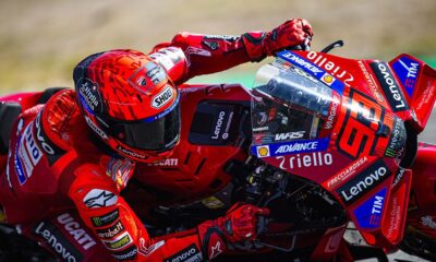 Marc Marquez durante il GP di Aragon 2025 (© Ducati)