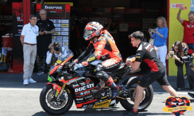 Michele Pirro durante il CIV SBK 2025 al Mugello