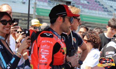 Michele Pirro in griglia prima di Gara 2 del CIV SBK 2025 al Mugello