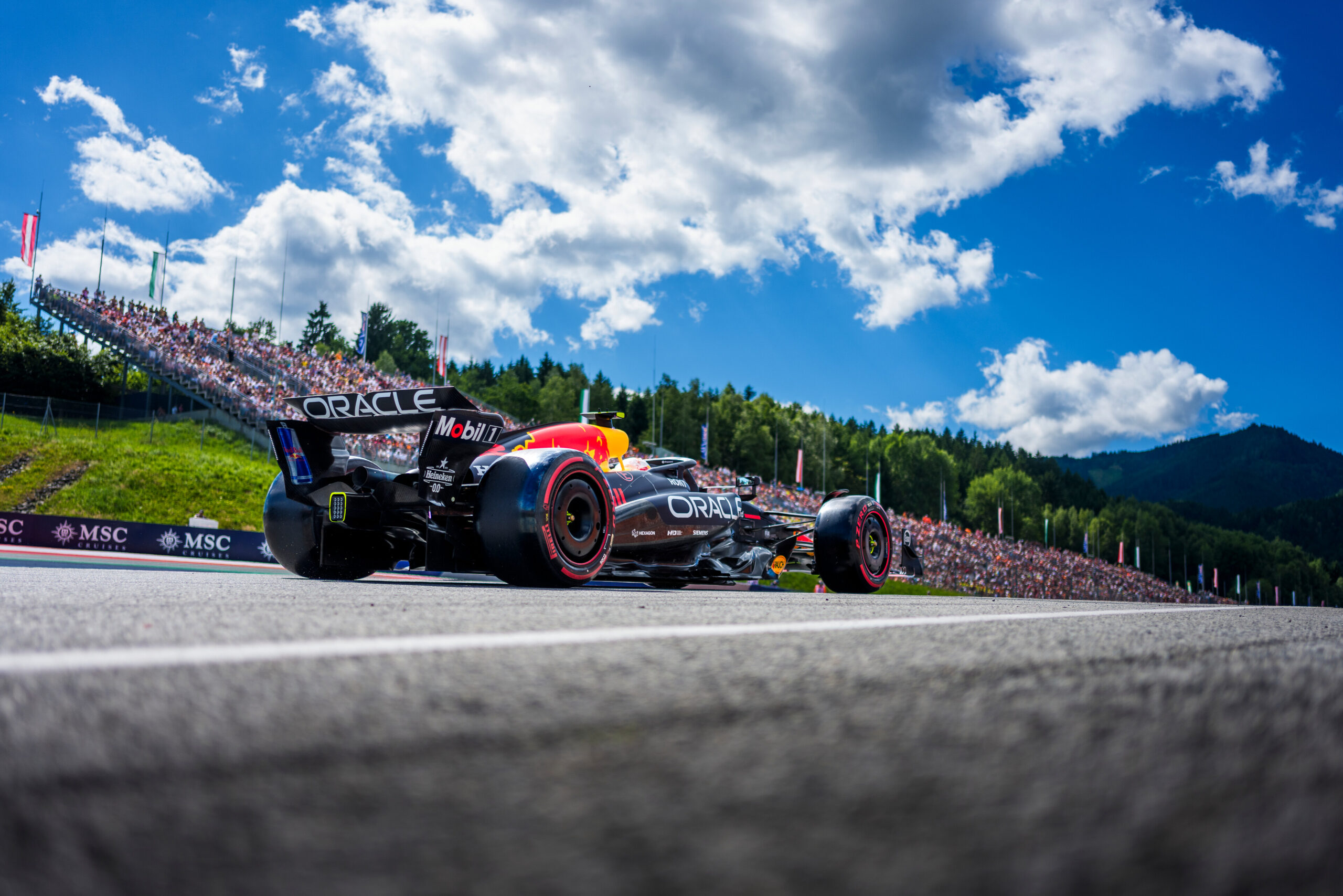 Yuki Tsunoda al Red Bull Ring durante il GP d'Austria 2025