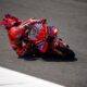Marc Marquez in azione nel sabato del Mugello 2025