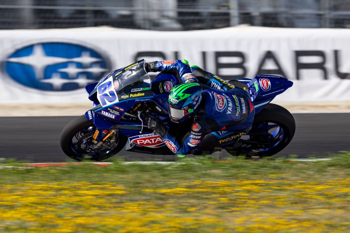 Stefano Manzi in azione al Balaton Park nel 2025 (© Yamaha)