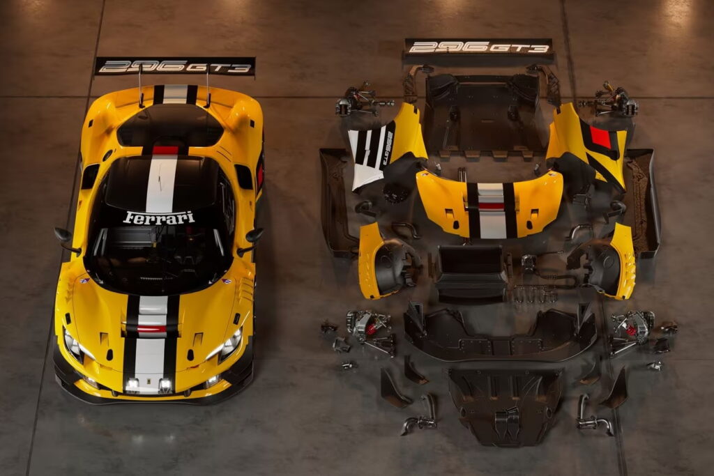 La 296 GT3 con il pacchetto Evo (© Ferrari)