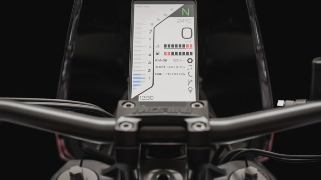 Il sistema di navigazione (© Moto Morini)