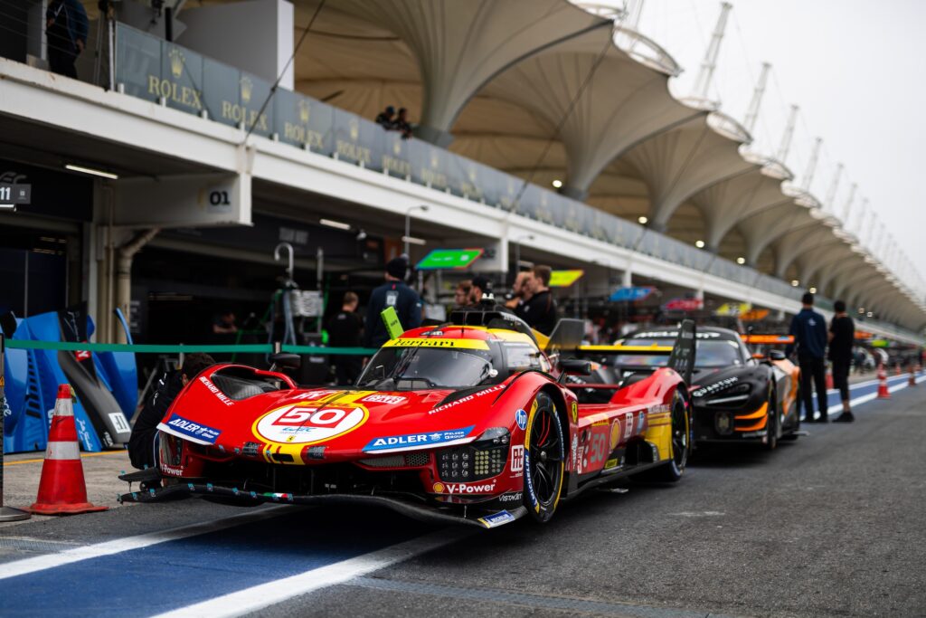 La Ferrari #50 a San Paolo nel 2024 (© FIAWEC - DPPI)