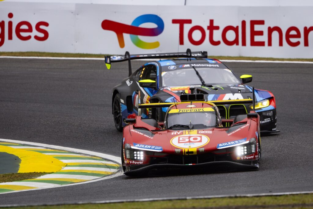 La Ferrari #50 a Interlagos nel 2024 (© DPPI - WEC)