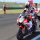 Alessandro Delbianco in azione a Misano per il Round 4 del CIV SBK 2025